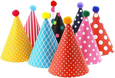 Kids Birthday Party Hats, Assorted in Saudi Arabia