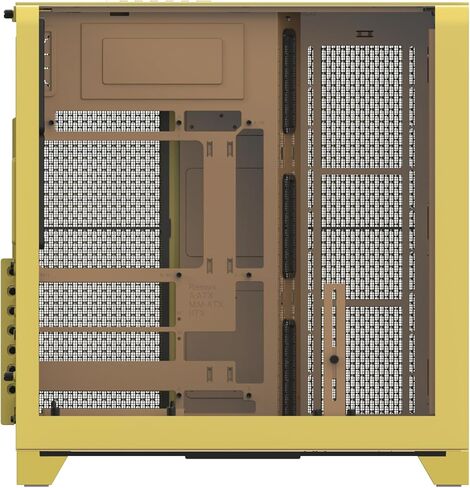 Thermaltake View 390 Air; Mid Tower; 2x120mm CT Fans Included; 360mm Radiator Support; 420mm GPU Clearance; Hidden Connector Support; Rotatable PCIe Slots; Butter Caramel; CA-11F-00MMWN-00 in Kuwait