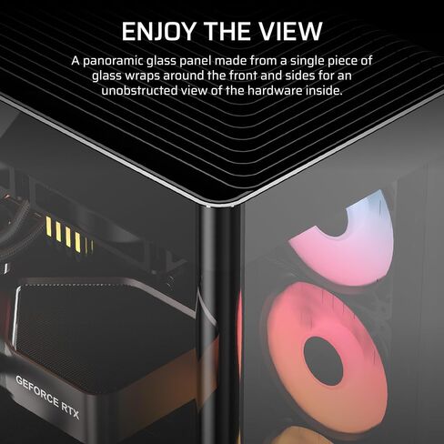 حزمة CORSAIR Frame 4500X RS-R ARGB - تتضمن 3X مراوح RS120R ARGB، 1x RS120 ARGB Fan، 1x Nautilus RS 360 ARGB CPU Cooler - أسود in Kuwait