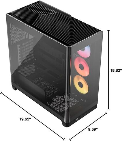 حزمة CORSAIR Frame 4500X RS-R ARGB - تتضمن 3X مراوح RS120R ARGB، 1x RS120 ARGB Fan، 1x Nautilus RS 360 ARGB CPU Cooler - أسود in Kuwait