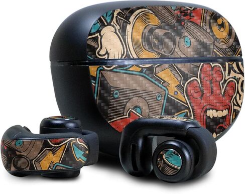 غلاف سماعة الرأس متوافق مع سماعات الأذن Bose Ultra Open - برتقالية الهيب هوب - غطاء لاصق واقي من الفينيل الفاخر 3M - سهل الاستخدام | صُنع في الولايات المتحدة الأمريكية بواسطة MightySkins in Kuwait