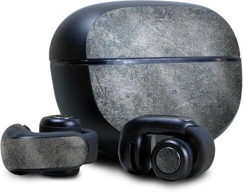 Glossy Glitter Headphone Skin Compatible with Bose Ultra Open Earbuds - Shadow Concrete - Premium 3M Vinyl Protective Wrap Decal Cover - Easy to Apply | Crafted in The USA by MightySkins in Kuwait