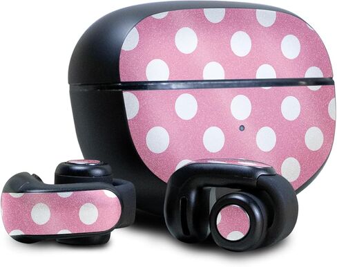 Glossy Glitter Headphone Skin Compatible with Bose Ultra Open Earbuds - Mini Dots - Premium 3M Vinyl Protective Wrap Decal Cover - Easy to Apply | Crafted in The USA by MightySkins in Kuwait