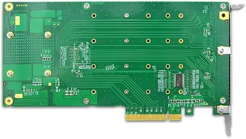 محول 4xM.2 NVMe SSD PCIe x8 مع محول PLX 8724 PCI Express 3.0 x8 إلى بطاقة محول 4 منافذ M.2 in Kuwait