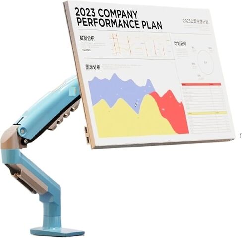 F80-XJ Pink Monitor Stand Mechanical Arm Portable Computer Display Screen Cantilever Base(Bay Blue) in Kuwait