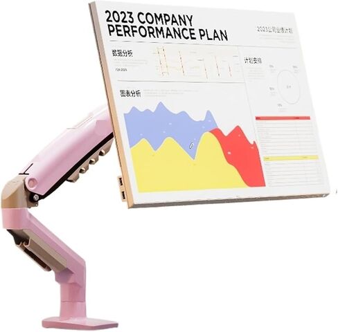 F80 Monitor Stand Mechanical arm Cantilever Computer Screen Height Increase Lifting Rotation Stretching Free Punching(Lake Blue) in Kuwait
