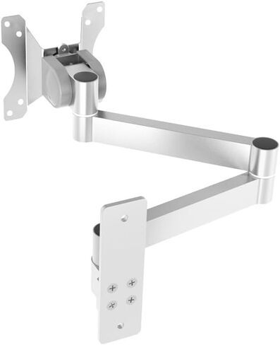 Computer Monitor Stand wall Mount Bracket Universal Rotating Folding Industrial Aluminum Profile Rack(Two-Section arm) in Kuwait