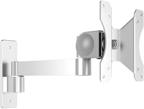 Computer Monitor Stand wall Mount Bracket Universal Rotating Folding Industrial Aluminum Profile Rack(Two-Section arm) in Saudi Arabia