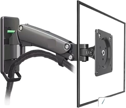 F120/F150 Monitor Stand wall Mount Computer Screen can be Raised and Lowered Rotating Mechanical arm Stand(F120 Black) in Kuwait