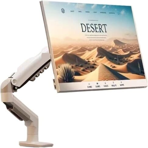 حامل شاشة F80 مقاس 17-32 بوصة لسطح المكتب متعدد الاتجاهات وحامل كمبيوتر (F80-Queen's Pink) in Kuwait