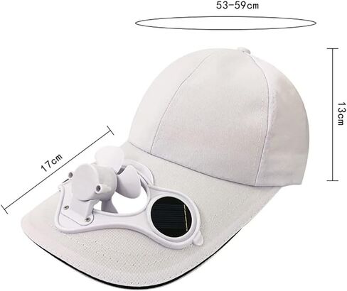 Solar Power Fan Cap Baseball Golf Hat Cool Your Face in Hot Sun Summer in Saudi Arabia