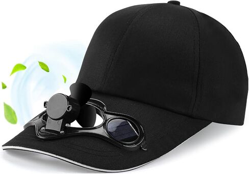 Solar Power Fan Cap Baseball Golf Hat Cool Your Face in Hot Sun Summer in Saudi Arabia
