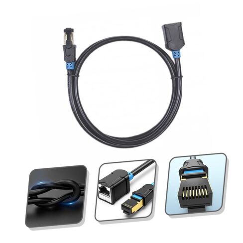 كابل تمديد إيثرنت NOLITOY Cat6 بطول 2 متر Rj45 ذكر إلى أنثى سلك تصحيح LAN محمي لاستخدام شبكة جيجابت في الإعدادات السكنية والمكتبية in Kuwait
