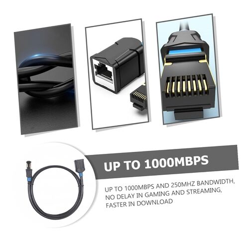 كابل تمديد إيثرنت NOLITOY Cat6 بطول 2 متر Rj45 ذكر إلى أنثى سلك تصحيح LAN محمي لاستخدام شبكة جيجابت في الإعدادات السكنية والمكتبية in Kuwait