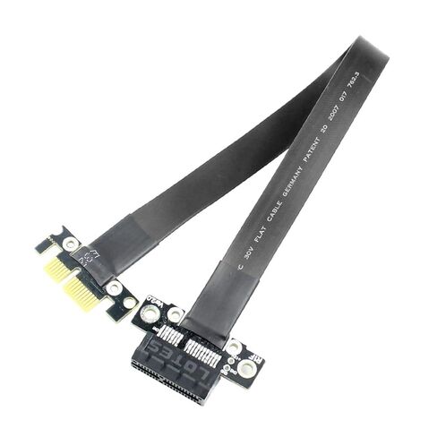 PCI Express PCIe Gen3.0 X1 X16 Riser بطاقة الرسومات الشريط تمديد كابل 25 سنتيمتر PCI-E 1x16x3.0 R11SF in Kuwait