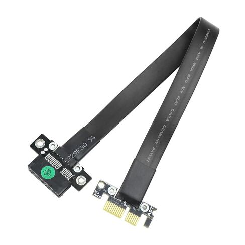 PCI Express PCIe Gen3.0 X1 X16 Riser بطاقة الرسومات الشريط تمديد كابل 25 سنتيمتر PCI-E 1x16x3.0 R11SF in Kuwait
