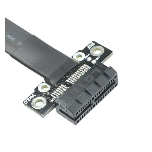 PCI Express PCIe Gen3.0 X1 X16 Riser بطاقة الرسومات الشريط تمديد كابل 25 سنتيمتر PCI-E 1x16x3.0 R11SF in Kuwait
