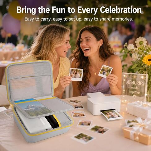 Case Compatible with Liene/Kodak Dock Plus 4x6"Portable Instant Photo Printer, Wi-Fi Picture Printer Hard Carrying Storage Holder Bag for iPhone, Android, Smartphone (Box Only) in Saudi Arabia