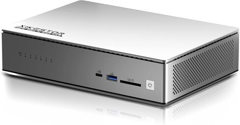 FS5206D AI NAS Mini PC, Intel Core Ultra 7 255H (16C/16T, up to 5.1GHz), 6×M.2 NVMe, Dual 10GbE, WiFi 7, Barebone Version, OCuLink, USB4, 8K DP2.0, All-Flash Private Cloud Storage Server in Kuwait