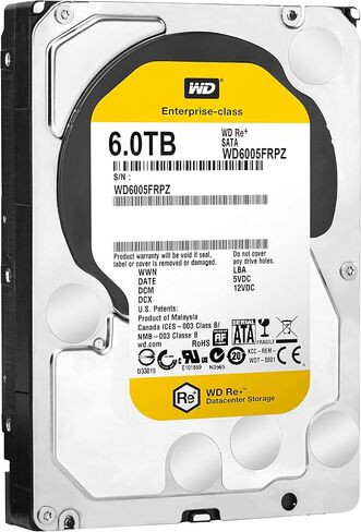 WD 6TB 3.5" Re+ SATA III 128 MB Cache Bulk/OEM Enterprise Hard Drive (WD6005FRPZ) in Kuwait