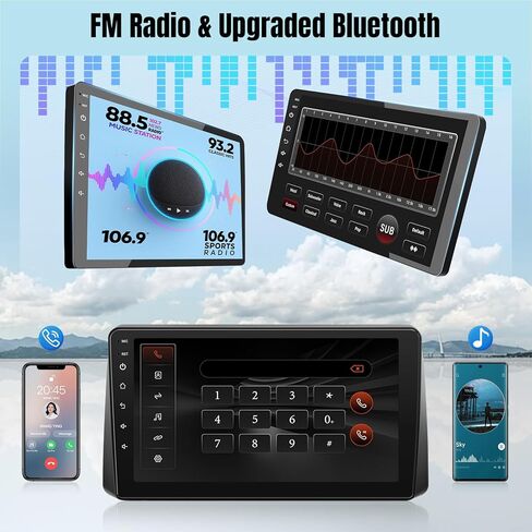 راديو سيارة Leadfan لسيارة Dodge Grand Caravan 2011-2020 Chrysler Town & Country 2011-2016 Grand Voyager 2011-2015 مع Carplay Android Auto، شاشة 9 بوصات بلوتوث/FM/GPS/SWC، 2G+32G، كاميرا احتياطية in Kuwait