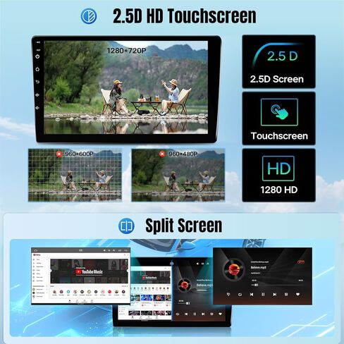 راديو سيارة Leadfan لسيارة Dodge Grand Caravan 2011-2020 Chrysler Town & Country 2011-2016 Grand Voyager 2011-2015 مع Carplay Android Auto، شاشة 9 بوصات بلوتوث/FM/GPS/SWC، 2G+32G، كاميرا احتياطية in Kuwait