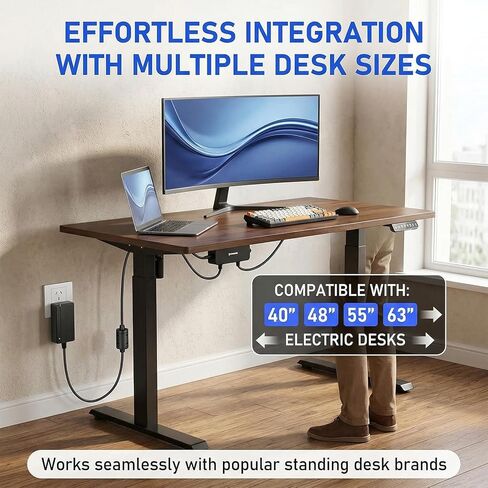 29V Adjustable Desk Power Cord Compatible with Claiks P1.01.001 P101001 40" 48" 55" 63" Height Adjustable Stand Up Desk, Replacement for YH-K290018-C Adapter Charger Cord in Kuwait