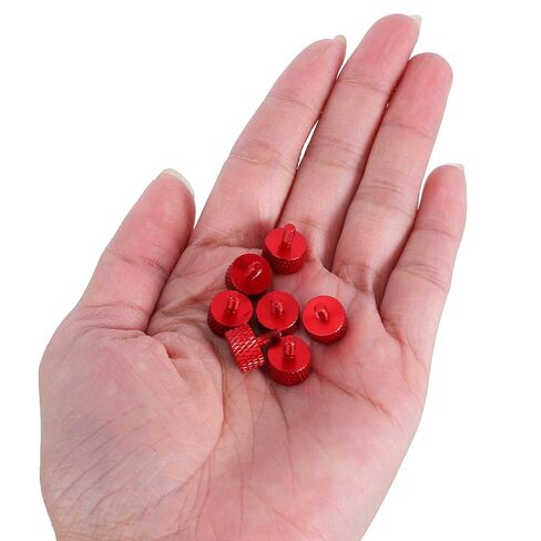 30pcs Knurled Thumb Screws M3x6 Wine Red Computer Case Screws Leveling for Desktop PC and Server Installation in Kuwait