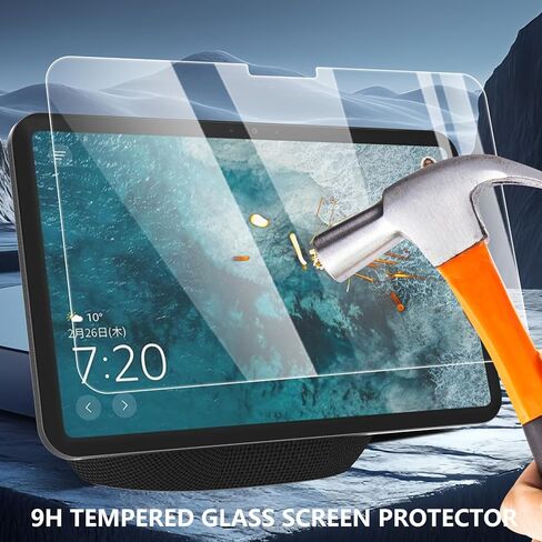 Screen Protector Compatible with Kindle Echo Show 8 Gen4 2025 8.7", 2 Pack Replacement Tempered Glass Film 9H Hardness, Anti-Fingerprint Films Anti-Glare in Kuwait