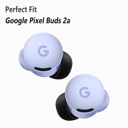 Geiomoo Silicone Ear Tips for Google Pixel Buds 2a, Replacement Eartips Earbuds Earpads (Black,L/M/S) in Saudi Arabia