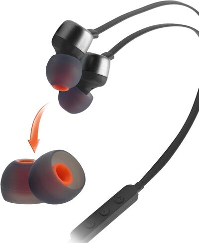 Replacement Ear Tips for bmani T16 / bmanl T16 / occiam T17 / TOZO T6 T10 / TONEMAC N18 / Symphonized/JBL Tune 310C, Silicone Eartips Compatible with Rythflo WH01 Headphones, 9 Pairs (S/M/L) in Kuwait