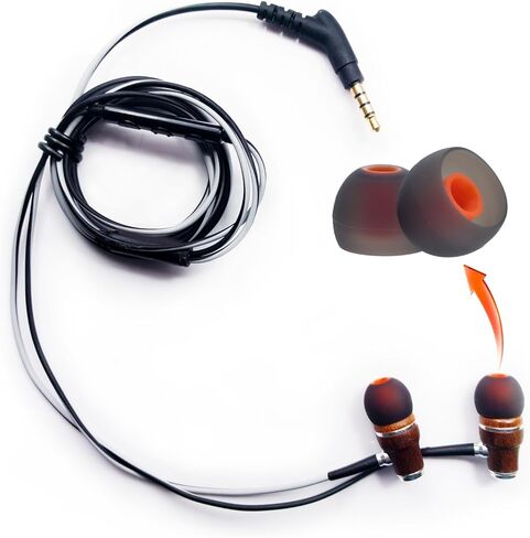 Replacement Ear Tips for bmani T16 / bmanl T16 / occiam T17 / TOZO T6 T10 / TONEMAC N18 / Symphonized/JBL Tune 310C, Silicone Eartips Compatible with Rythflo WH01 Headphones, 9 Pairs (S/M/L) in Kuwait