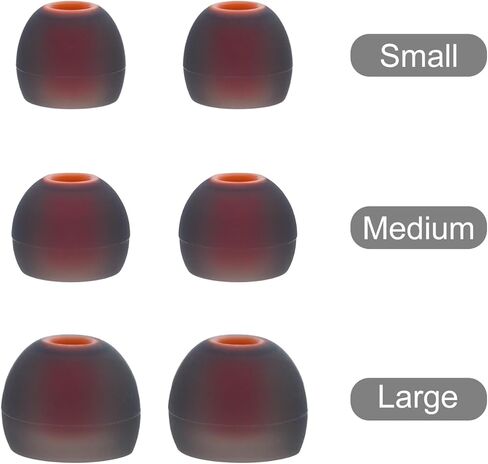 Replacement Ear Tips for bmani T16 / bmanl T16 / occiam T17 / TOZO T6 T10 / TONEMAC N18 / Symphonized/JBL Tune 310C, Silicone Eartips Compatible with Rythflo WH01 Headphones, 9 Pairs (S/M/L) in Kuwait
