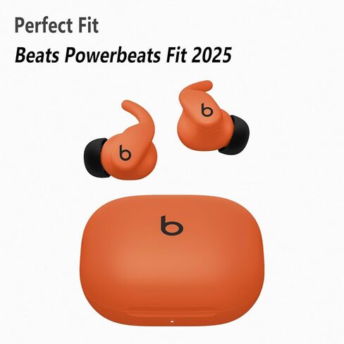 أطراف أذن من السيليكون من Geiomoo لأجهزة Beats Powerbeats Fit 2025 Eartips، وسادات أذن بديلة (أسود، L/M/S) in Kuwait