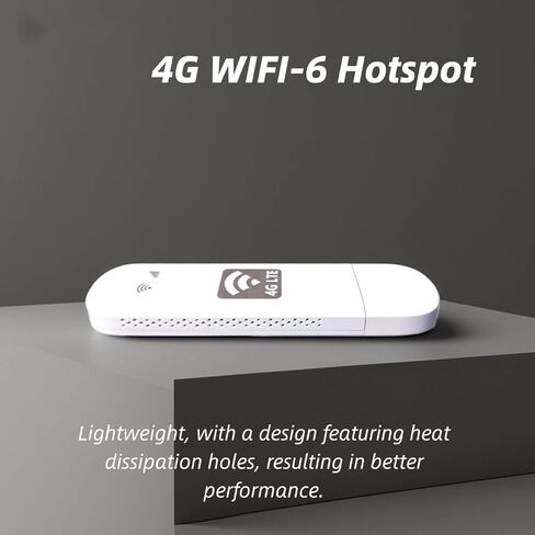 Generic WiFi 6 Mobile Hotspot، راوتر لاسلكي محمول 4G، محور إنترنت عالمي النطاق مع واجهة USB وتوافق النطاق العالمي، مثالي للمنزل والمكتب والسفر والاستخدام الخارجي in Kuwait