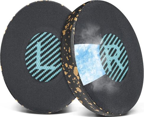 وسائد أذن بديلة من جل التبريد من SOULWIT لسماعات Bose On-Ear 2 (OE2/OE2i)/SoundLink/SoundTrue على الأذن، وسائد الأذن مع رغوة عزل الضوضاء عالية الكثافة - أسود بالكامل in Kuwait