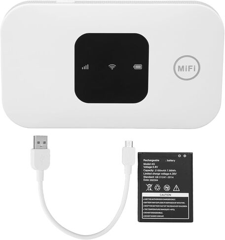 راوتر واي فاي 4G محمول، راوتر هوت سبوت متنقل، فتحة بطاقة SIM صغيرة مع سرعة لاسلكية تصل إلى 150 ميجابت في الثانية، يدعم 10 مستخدمين، يعمل بمنفذ USB، مثالي لأوروبا وآسيا in Kuwait