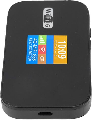 GOWENIC 4G LTE WiFi 6 Mobile Hotspot, Portable Router with 3000mAh Battery for Travel, Supports 32 Devices, Dual Band 2.4G 5.8G, Data Roaming in Kuwait