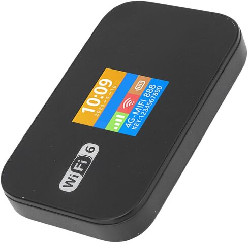 GOWENIC 4G LTE WiFi 6 Mobile Hotspot, Portable Router with 3000mAh Battery for Travel, Supports 32 Devices, Dual Band 2.4G 5.8G, Data Roaming in Kuwait