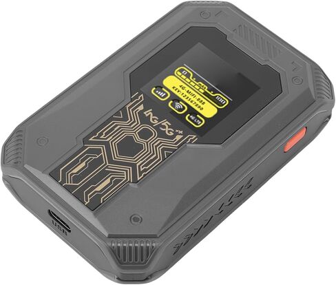 نقطة اتصال واي فاي متنقلة 4G، راوتر محمول مع عرض الوقت، نقطة اتصال بسرعة 300 ميجابت في الثانية مع بطارية 4000 مللي أمبير في الساعة وفتحة بطاقة SIM، توصيل 8 أجهزة، مثالية للسفر والعمل والخارج in Kuwait