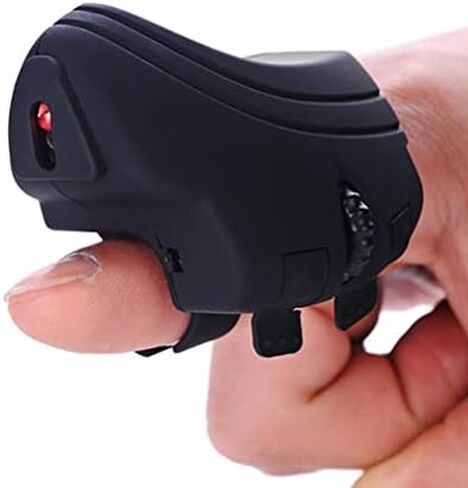 no Wire Finger Ring Mouse, Rechargeable Pocket for PC Laptop Tablet, 1000DPI Resolution, 15-Hour Use Time, 10-12m Use Distance, 25g Host (#1) in Kuwait
