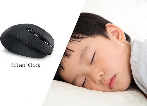 Silent Wireless Mouse for Lenovo Slim 7i (14" Intel) Laptop 4.5 (304),Bluetooth,2.4GHz with USB Receiver, Quiet & Lightweight in Kuwait