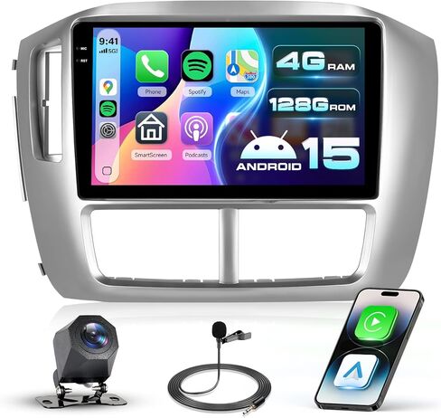 [Android 15/4G+64G] راديو سيارة Honda Pilot 2006 2007 2008 مع CarPlay Android Auto، 9 بوصة 1280 * 720P IPS شاشة لمس ستيريو للسيارة مع BT GPS WiFi 32 نطاق DSP SWC HD كاميرا in Kuwait