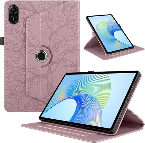 for Honor Pad X8 Pro/Honor X9 Case 11.5inch Tablet 360 Degree Rotating Stand Foldable Tree of Life Embossed Shell(Black) in Kuwait