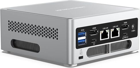 MINISFORUM M1 Lite كمبيوتر صغير، Intel Core Ultra 5 125U (12C/14T حتى 4.3 جيجا هرتز)، 16 جيجا DDR5، 512 جيجا SSD، USB4، شاشة ثلاثية (HDMI 2.1/DP 1.4/USB4)، 2.5G LAN، Wi-Fi 6E، BT5.2 in Kuwait