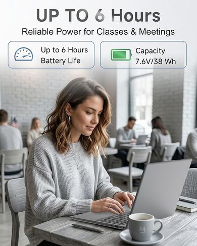 Laptop 15.6", 8GB RAM 256GB SSD, AMD 3020e, FHD IPS Display, USB-C HDMI, Student Laptop Computer for School, Business & Home Office in Kuwait