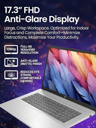 HP 2026 كمبيوتر محمول للأعمال مقاس 17.3 بوصة FHD، Intel 10-Core i5-1334U، ذاكرة الوصول العشوائي 20 جيجا بايت 512 جيجا SSD لتعدد المهام، شاشة 1080 بكسل مضادة للتوهج، لوحة مفاتيح بإضاءة خلفية، بصمة الإصبع، Wi-Fi 6، Win 11 Pro، مع حزمة Redragon، فضي in Kuwait