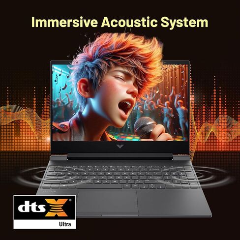 كمبيوتر محمول HP Victus مقاس 15.6 بوصة للألعاب، شاشة FHD IPS 144 هرتز، AMD Ryzen 5 7535HS، AMD Radeon RX 6550M، ذاكرة الوصول العشوائي DDR5 سعة 32 جيجابايت، 2 تيرابايت PCIe SSD، لوحة مفاتيح بإضاءة خلفية، Windows 11 Pro، Mica Silver، مجموعة قاعدة إرساء 128  in Kuwait