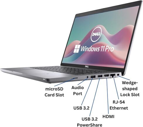 Dell Latitude 5420 14" FHD Laptop Computer for Business and Student, 11th Gen Intel Core i5-1145G7 2.4GHz Notebook PC, 8 GB DDR4 RAM, 256 GB SSD, HDMI, Windows 11 Pro (Renewed) in Kuwait