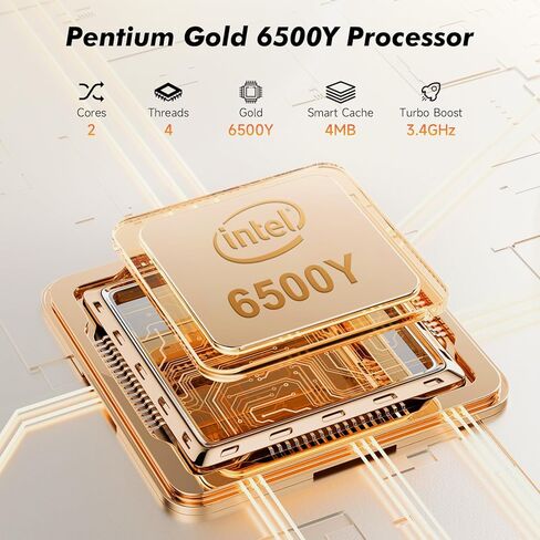 15.6 Inch Laptop Computer, Laptop with Gold 6500Y (Beat N5095, Up to 3.4GHz), 32GB RAM 1TB SSD, 1080P FHD IPS Display, Bluetooth, WiFi, HDMI, Type-C, 38WH Battery, Laptops in Kuwait